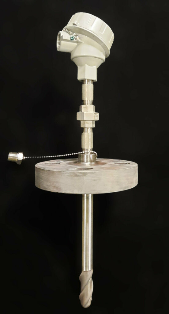 Helical Thermowell with terminal head